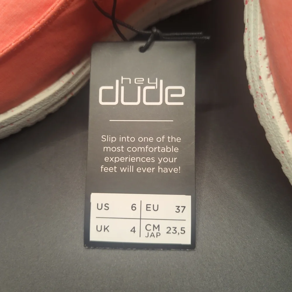 Hey Dude Women's - Wendy Inca Poppy Red Size 6 -New with Tags